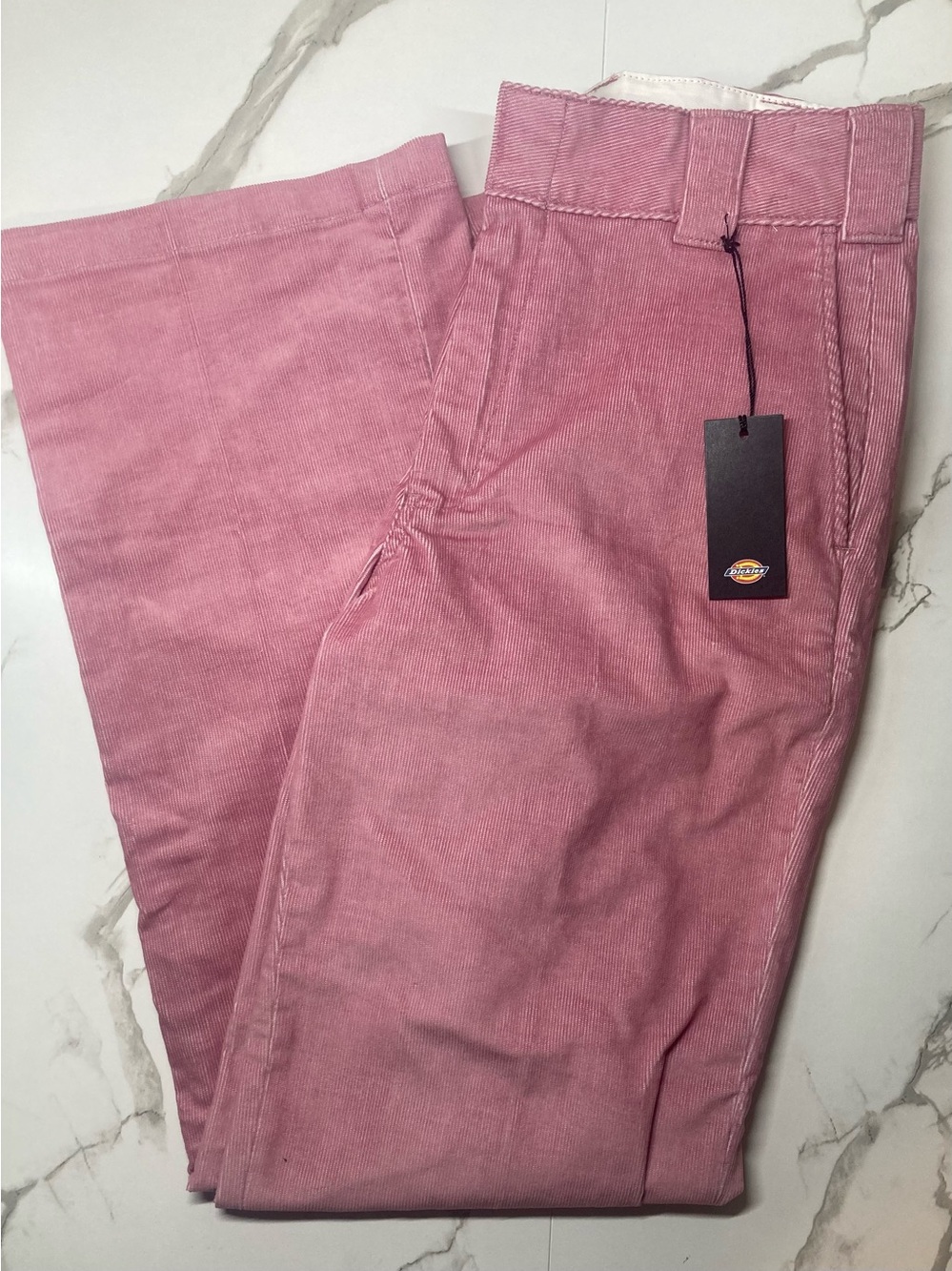 Dickies Pink Corduroy Pants Women's 4R New Style FPR08F2G Wide Leg Halleyville